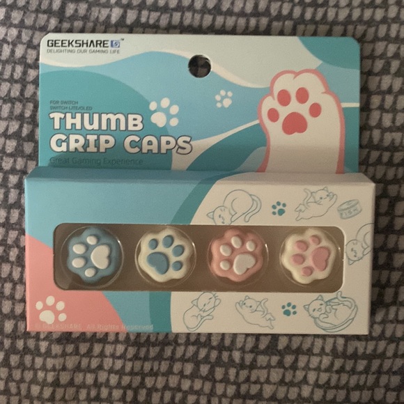Nintendo switch thumb grips! Aesthetic cat paws and Halloween ghost - Picture 2 of 4